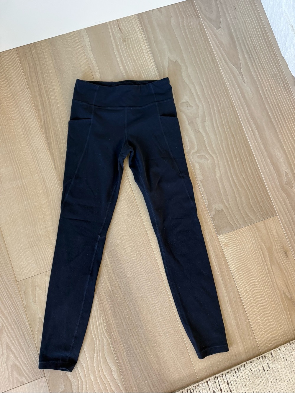 Athleta Girl Stash Your Treasures navy blue Tight Leggings Size L/12